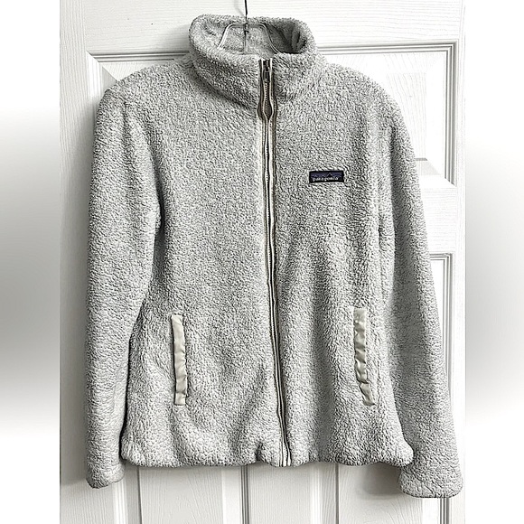 Women’s Patagonia Gray Los Gatos Lobos Full Zip Fleece Jacket Size Small - Picture 1 of 9